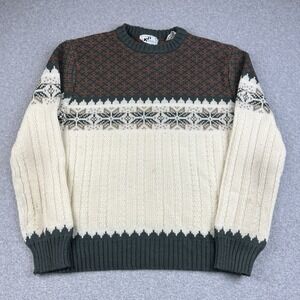 Vintage 80s KP Collection Knit Sweater Womens Large Winter Nordic Acrylic Design
